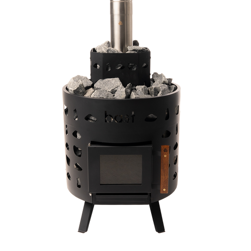 Malm XL kamin ink stenkorg + handskar