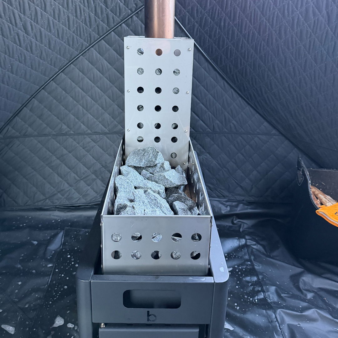 Chimney stone basket