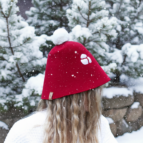 Saunahattu – saunalakki jouluaiheisesti